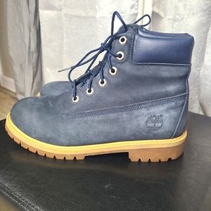 Timberland slate blue boots. Boys size 6.5